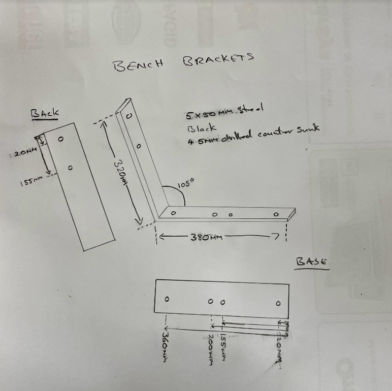 320x380 two brackets black