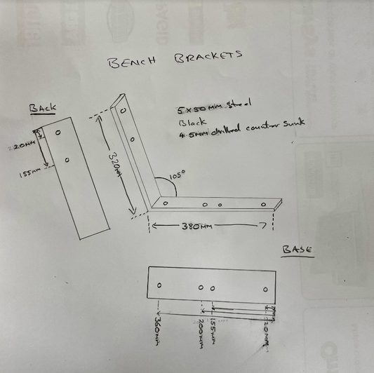 320x380 two brackets black