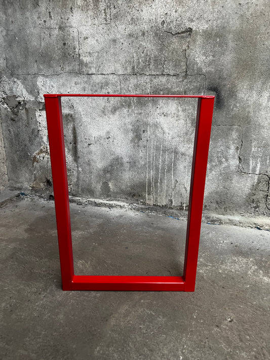 Metal leg square Red