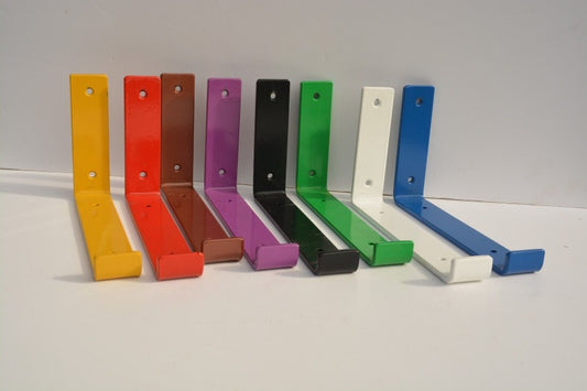 Shelf brackets Powder coated various colours