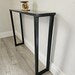 Handcrafted Console Table Legs: Raw Steel or Black Painted Metal 30X30 BOX