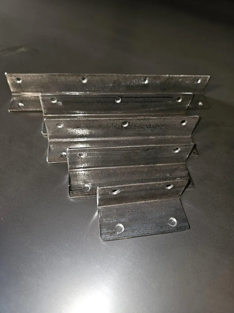 Alcove Shelf Brackets set of 2 Shelves Corner bracket Angle brace Steel Scaffold Rustic Industrial