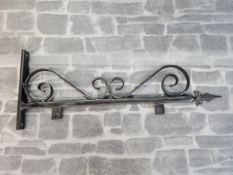 Sign Bracket metal post spike advertisement poster bracket pub B&B  SB6