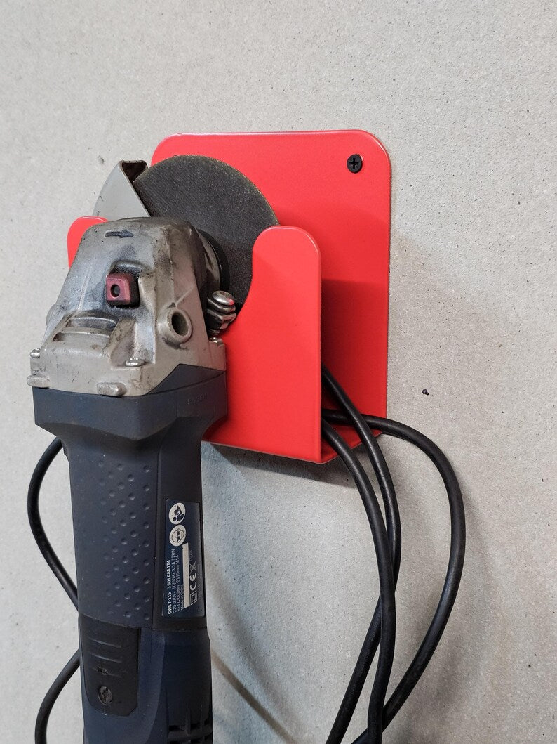 Angle grinder wall mounted bracket holder 115/4.5'' garage tool organizer AGH2