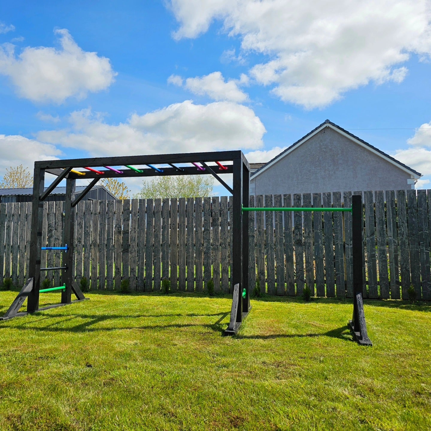 Pull Up Metal Gymnastics Monkey Bars Ladder Rungs Playground Heavy duty PMB