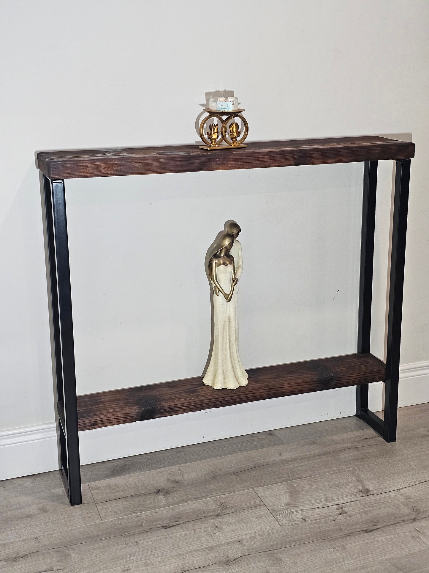 Console Table Legs with shelf set of two desk modern hairpin steel metal hallway entryway 30x30mm box with shelf