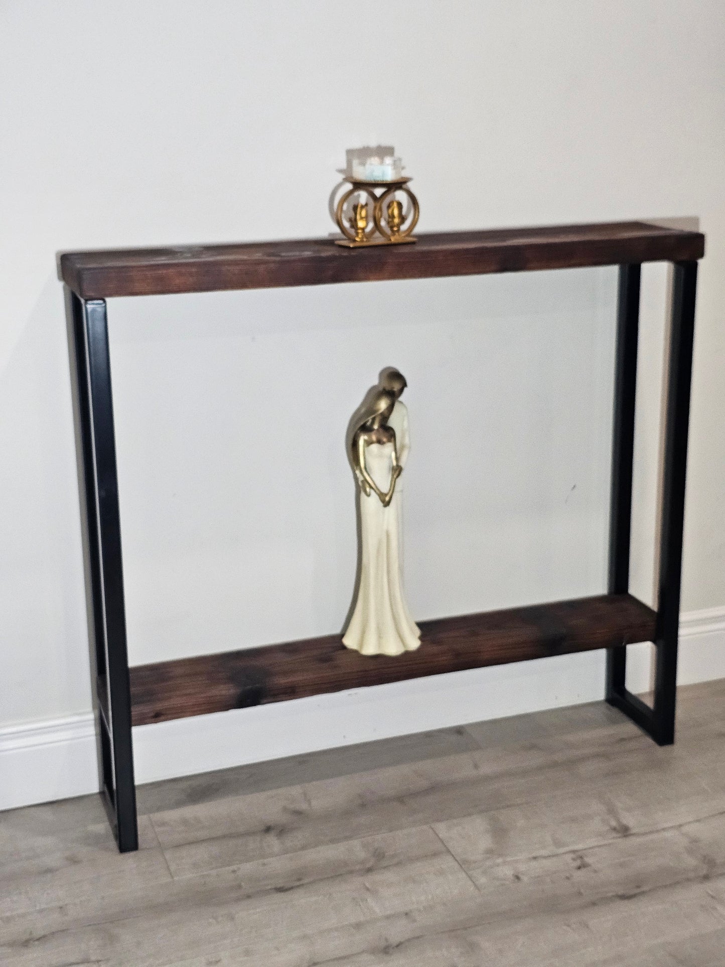 Console Table Legs with shelf set of two desk modern hairpin steel metal hallway entryway 30x30mm box with shelf