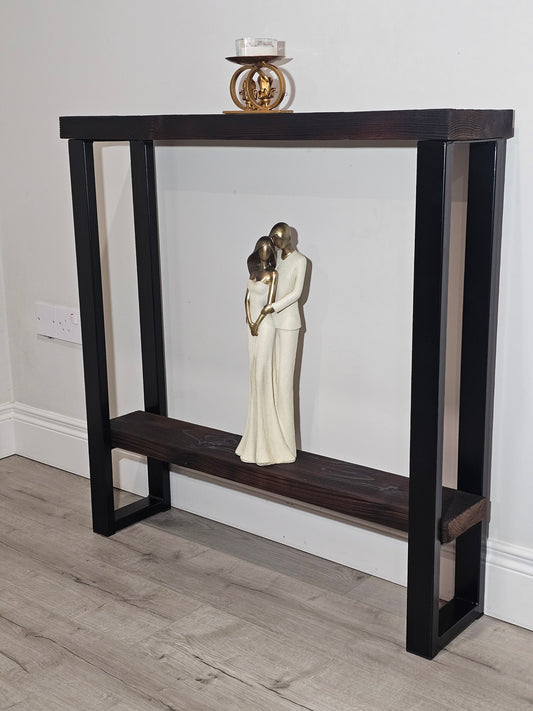 Console Table Legs desk modern hairpin steel metal hallway entryway 50x25 box with shelf