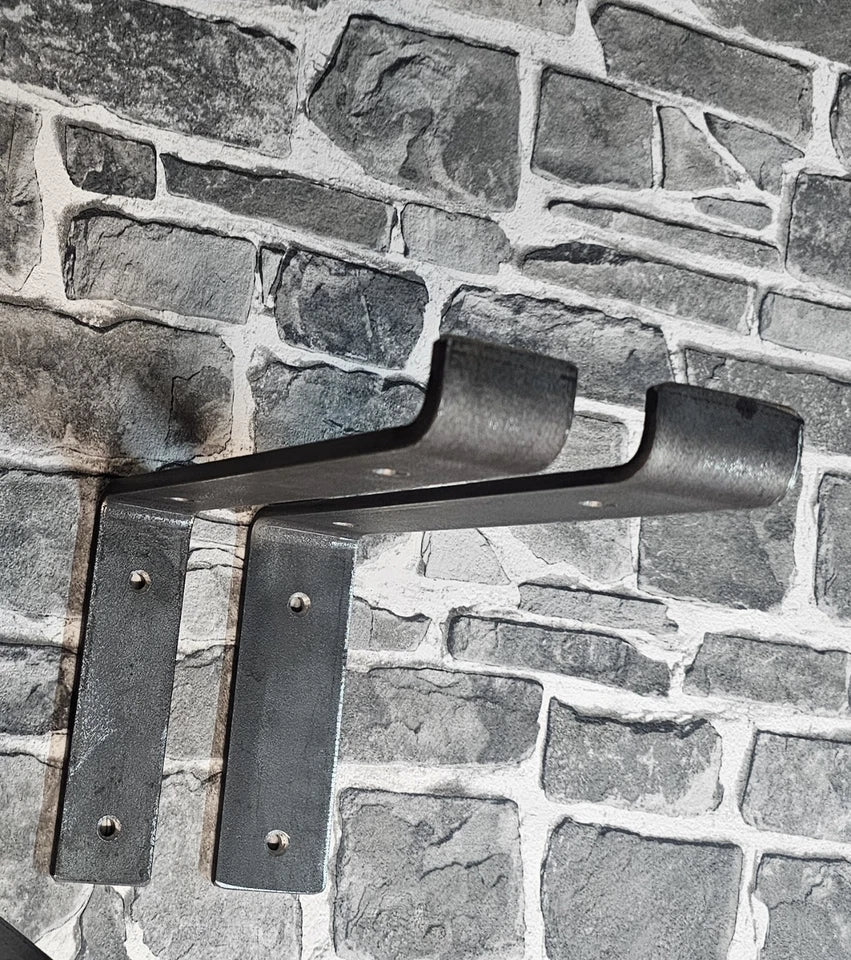 Shelf brackets Powder coated various colours wall plate down