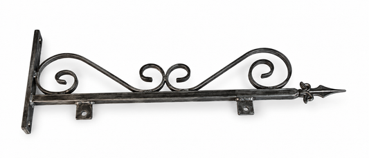 SB6 steel sign bracket with curved scrollwork