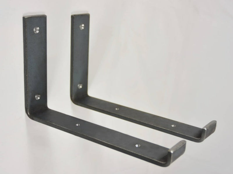 Shelf brackets with wall plate up