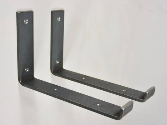 Shelf brackets with wall plate up